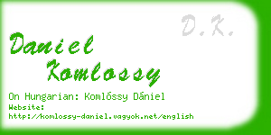 daniel komlossy business card