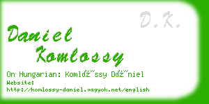 daniel komlossy business card